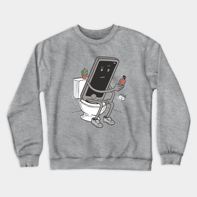 Toilet humour Crewneck Sweatshirt by Grant_Shepley